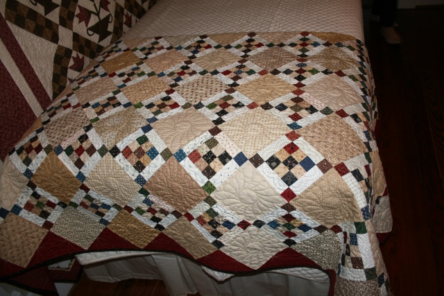 this was a quilt that Diana  Pelton quilted for me.  I love it!  she brought two others - more to come later.